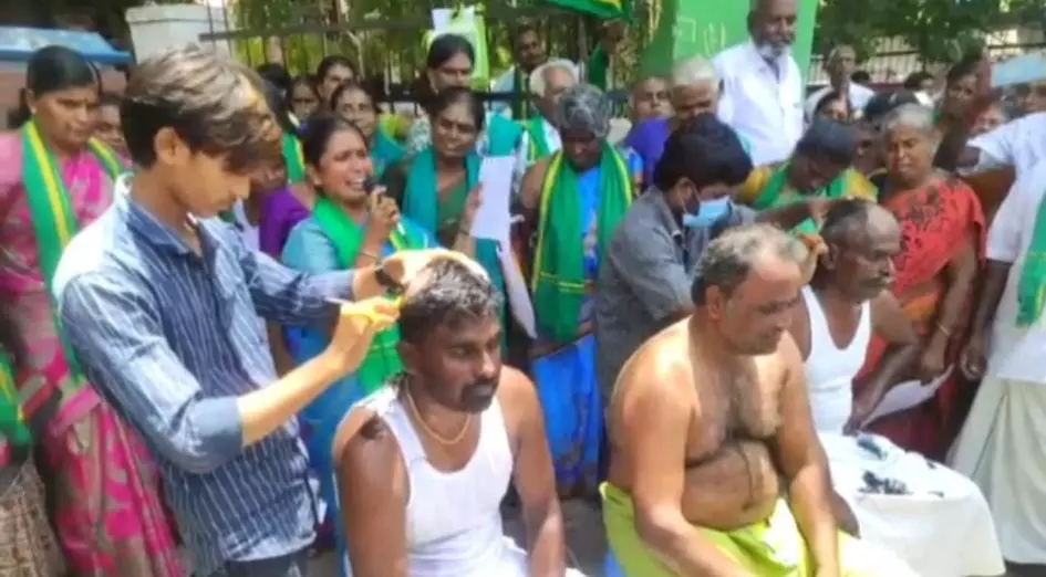 Tirupur farmers protest HR&CE move to evict them