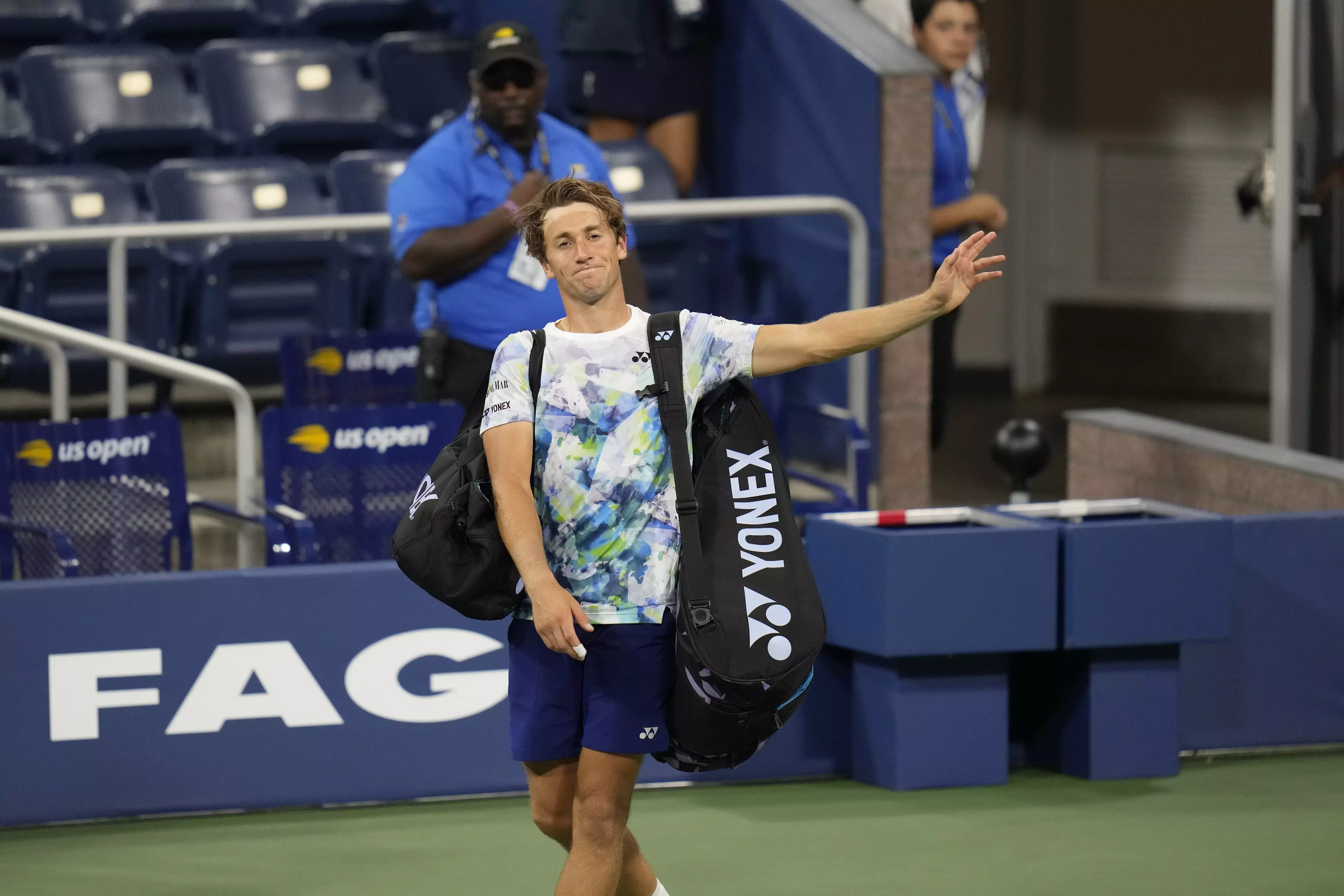 US Open: Zhang knocks out Ruud, Tsitsipas makes early exit