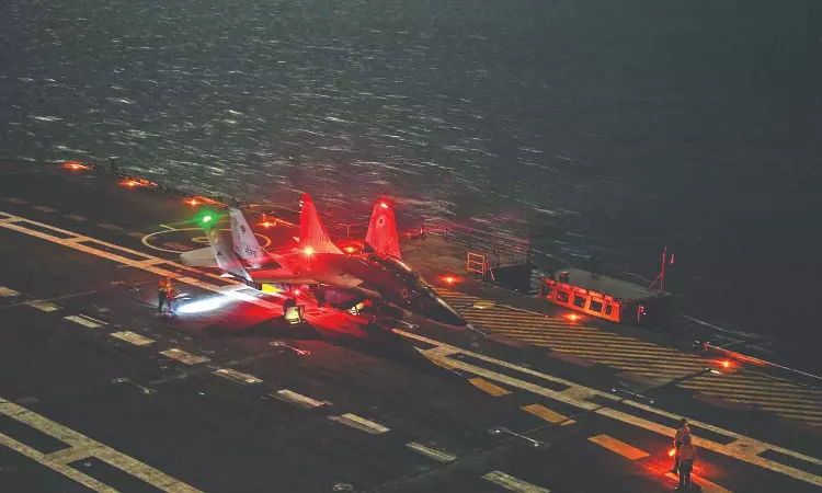 Dark Knight: Navy scripts history with night landing on INS Vikrant Dark Knight: Navy scripts history with night landing on INS Vikrant