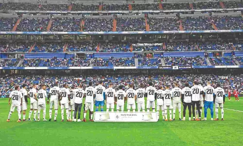 Team Real honours Vinicius after racial abuse