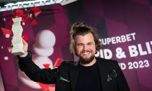 Chess: Magnus Carlsen wins 2023 Superbet Rapid & Blitz Poland