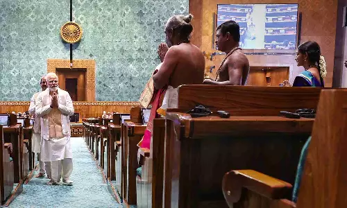 PM Modi inaugurates new Parliament building