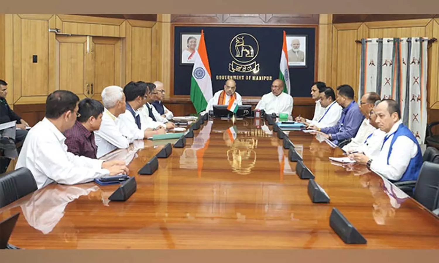 Shah chairs high-level meeting in Manipur over violence in State