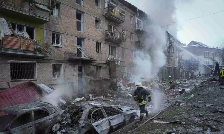 Russian missiles hit Ukraine’s capital Kiev: Report