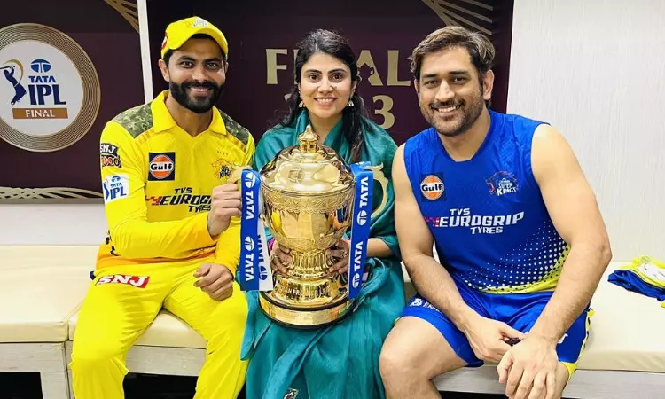 Trophy for One & Only MS Dhoni: Jadeja after CSK win Trophy for One & Only MS Dhoni: Jadeja after CSK win