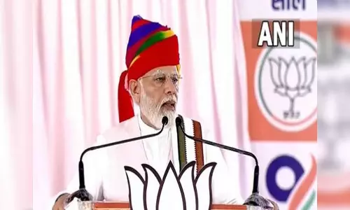 PM Modi lashes out at Congress in Rajasthan rally PM Modi lashes out at Congress in Rajasthan rally