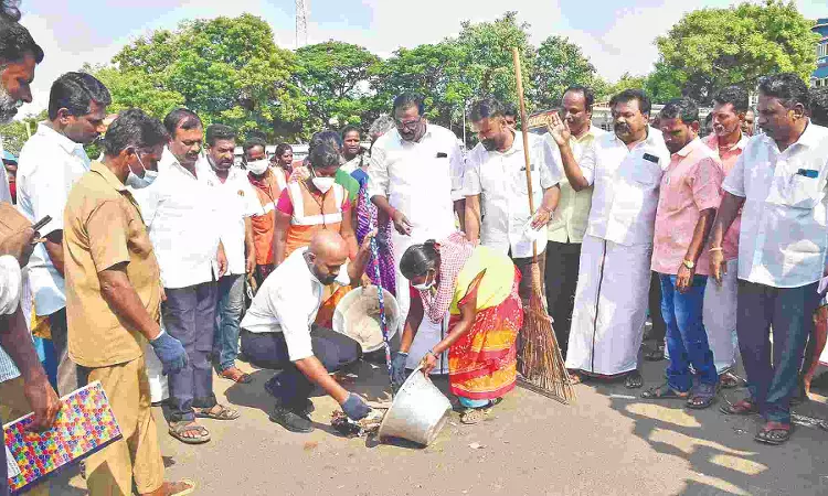 Mega cleaning drive held in Nagai, awareness campaigns in Coimbatore