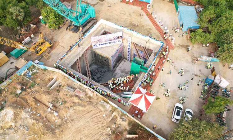 Metro Phase 2: Tunnel boring machine achieves breakthrough at Venugopal Nagar shaft Metro Phase 2: Tunnel boring machine achieves breakthrough at Venugopal Nagar shaft