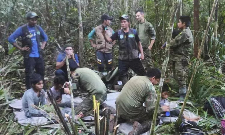4 Colombian children found alive in jungle weeks after plane crash