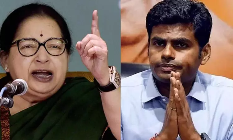 Resolution adopted against Annamalai over remarks on Jayalalithaa Resolution adopted against Annamalai over remarks on Jayalalithaa