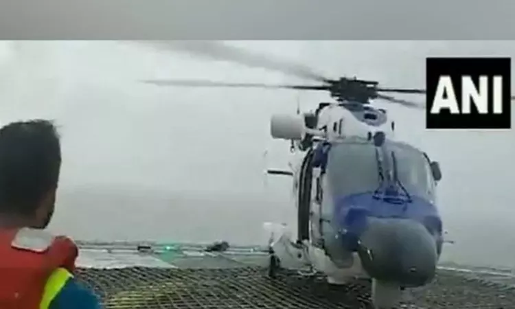 ICG evacuates 50 personnel from oil rig off Gujarat coast