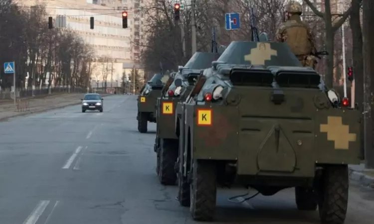 Explosions rock Kyiv amid arrival of African peace delegation Explosions rock Kyiv amid arrival of African peace delegation