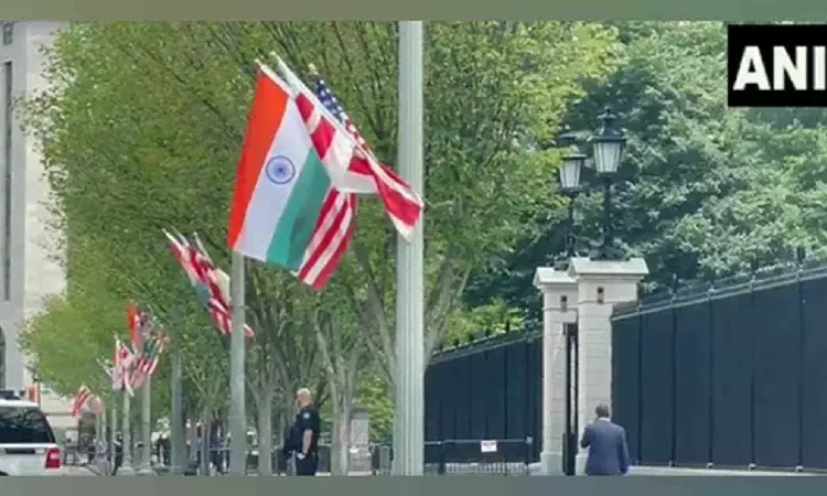 Tricolour flies high outside White House ahead of PM Modi visit to US
