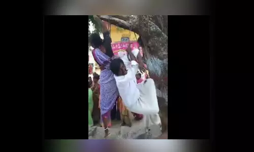 Couple tortured, tied to tree over alleged black magic in Telanganas Sangareddy