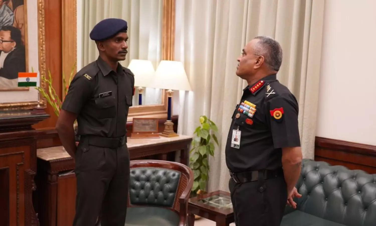 Stalin congratulates Sepoy Navaneetha Krishnan for saving a womans life