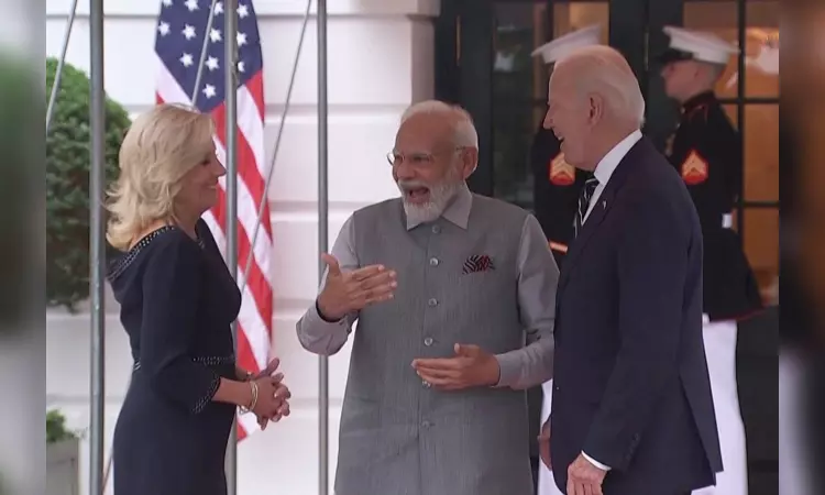 Biden, First Lady Jill Biden welcome Modi at White House