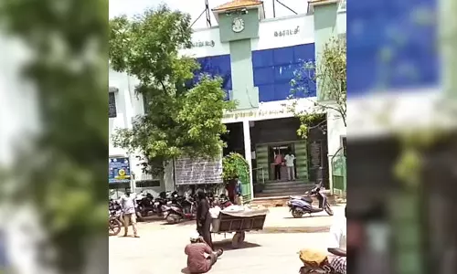 Worker protests over pending grievances