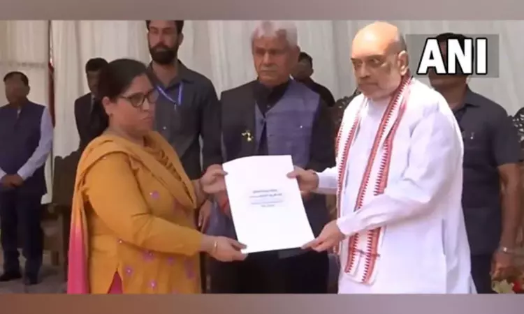 J-K: Shah presents appointment letters to kin of policemen killed in action