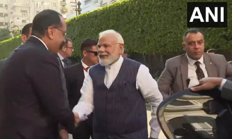 Modi holds roundtable meeting with his Egyptian counterpart Mostafa Madbouly