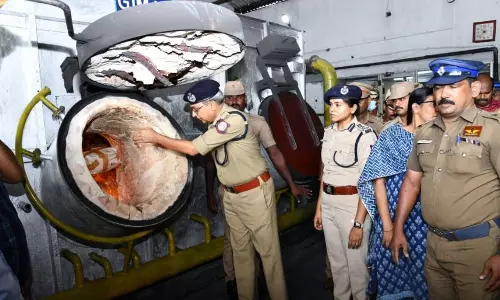 Ganja, contraband worth ₹2 cr destroyed by Chennai police