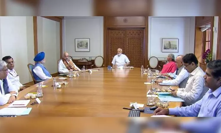 Modi chairs meeting with Cabinet mins after his State visits to US, Egypt Modi chairs meeting with Cabinet mins after his State visits to US, Egypt