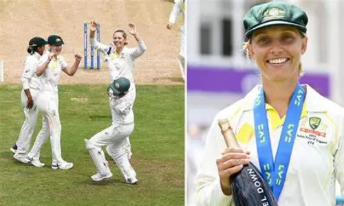 Ashleigh Gardner records second best spell in womens test match