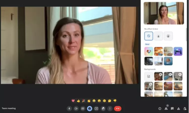 Google introduces new quick action to access features in Meet on web