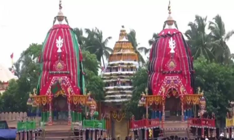 Devotees gather for Bahuda Rath Yatra on 9th day of festival in Puri