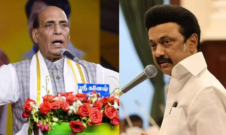 DMK slams Rajnath Singh for his comment against Stalin