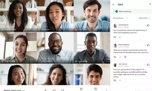 Google rolling out Q&A, poll features to Meet live streams