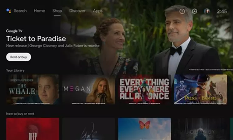 Google introduces Shop tab on Android TV