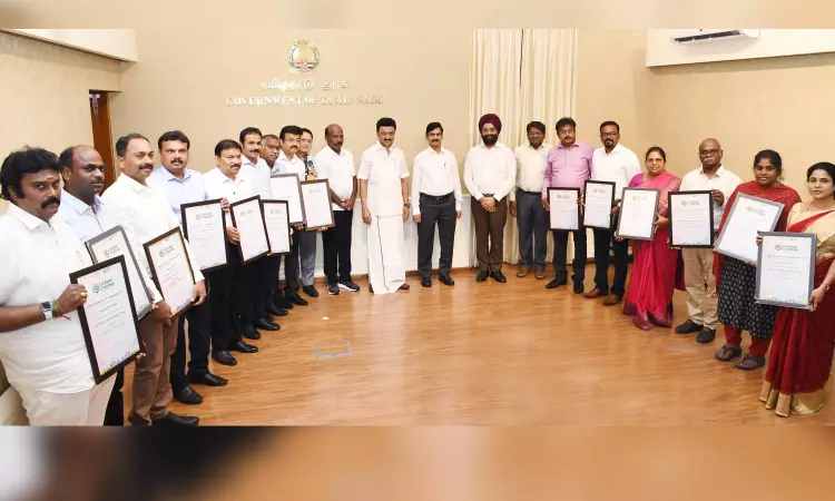 Stalin honours Dist Food Safety Dept for good performance in Eat Right Challenge Stalin honours Dist Food Safety Dept for good performance in Eat Right Challenge