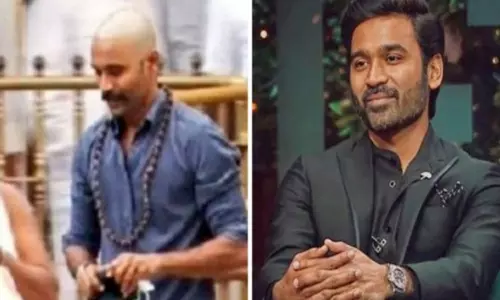 Dhanush spotted in bald look at Tirupati Balaji Temple
