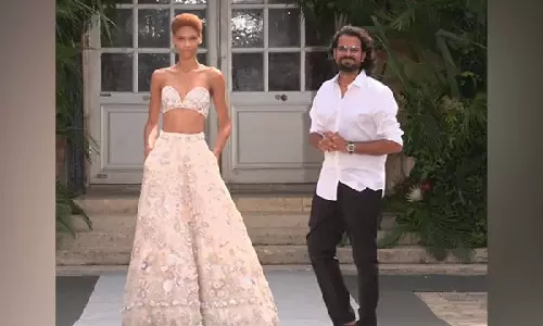 Rahul presents Indian artisans work at Haute Couture Week in Paris