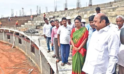 Alanganallur Jallikattu stadium by Dec, 35% work completed, says EV Velu