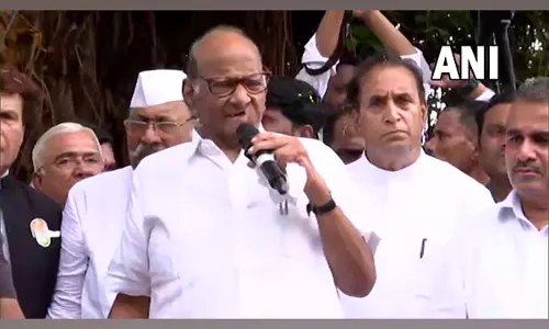 NCP crisis: Supriyareaches YB Chavan Centre for  meeting called by Pawar