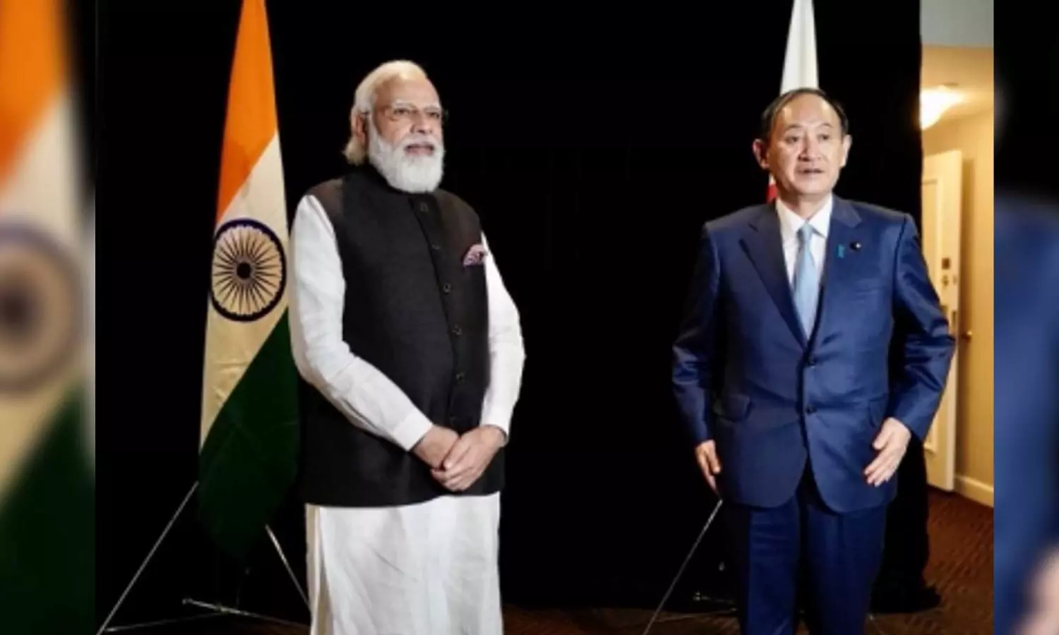 Modi meets ex-Japan PM Yoshihide Suga