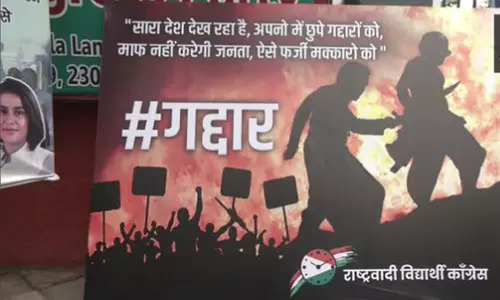 Amid NCP crisis, partys student wing takes Gaddar jibe on Ajit Pawar camp with Baahubali poster