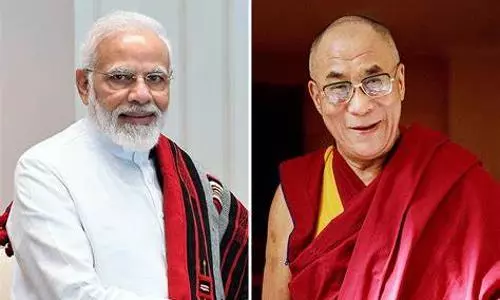 Modi greets Dalai Lama on birthday Modi greets Dalai Lama on birthday
