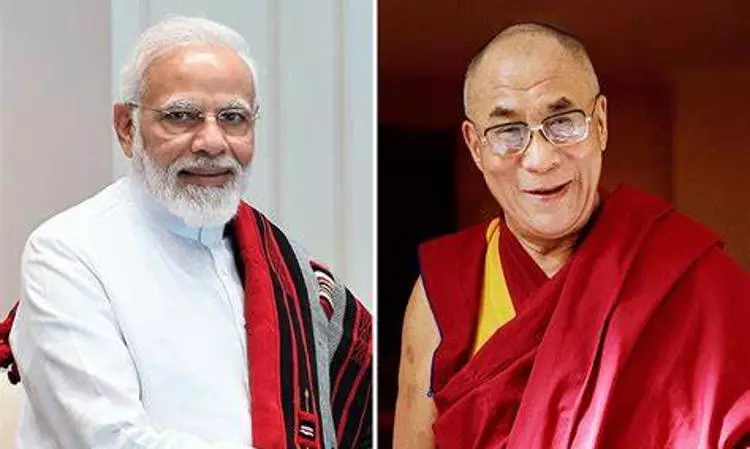 Modi greets Dalai Lama on birthday