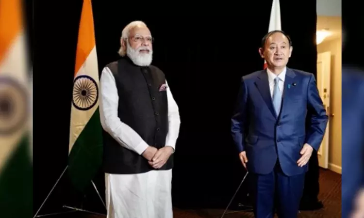 Modi meets ex-Japan PM Yoshihide Suga Modi meets ex-Japan PM Yoshihide Suga
