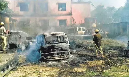 Police station attacked, vehicles torched in Meghalaya