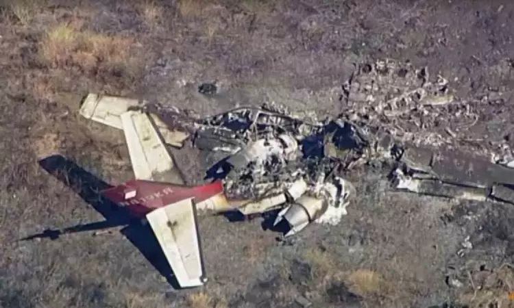 Six dead in private jet crash outside Los Angeles