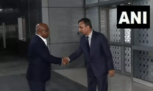 Abdulla Shahid arrives in Delhi on a 2-day visit to India