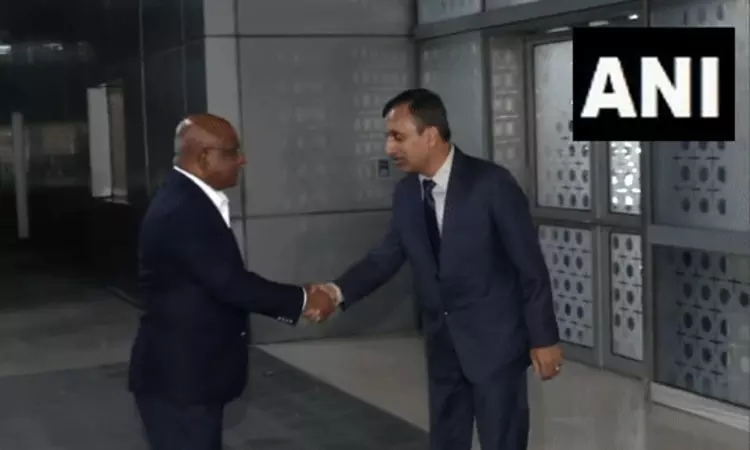 Abdulla Shahid arrives in Delhi on a 2-day visit to India