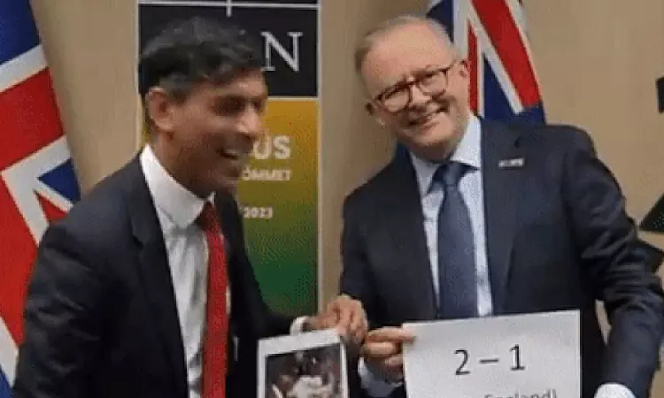 Did not bring my sandpaper...: UK, Australia PMs take hilarious jab Did not bring my sandpaper...: UK, Australia PMs take hilarious jab