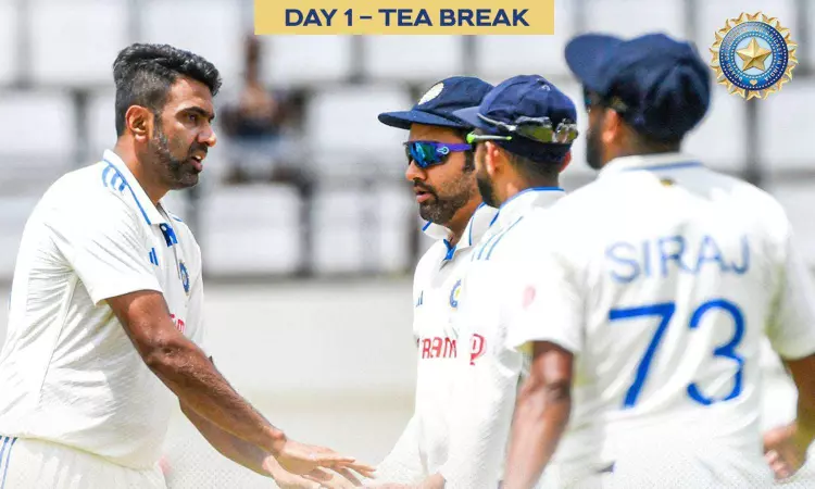 IND vs WI: West Indies scores 137/8 at tea on Day 1 against India