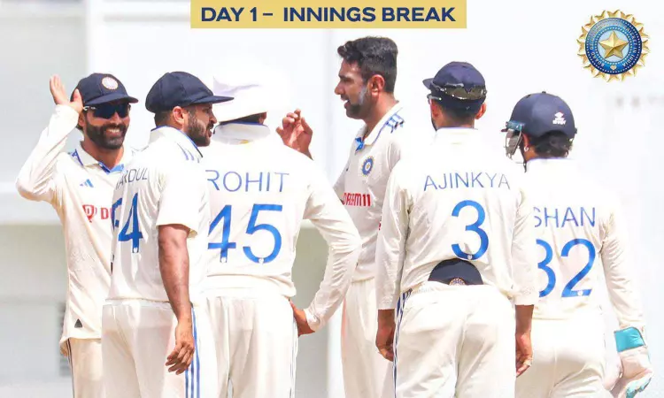 IND vs WI: R Ashwin takes 5 wickets as India bowl out WI for 150 on Day 1 IND vs WI: R Ashwin takes 5 wickets as India bowl out WI for 150 on Day 1