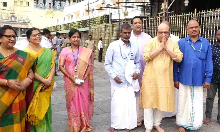 Chandrayaan-3 launch: ISRO scientists offer prayers at Tirupati temple