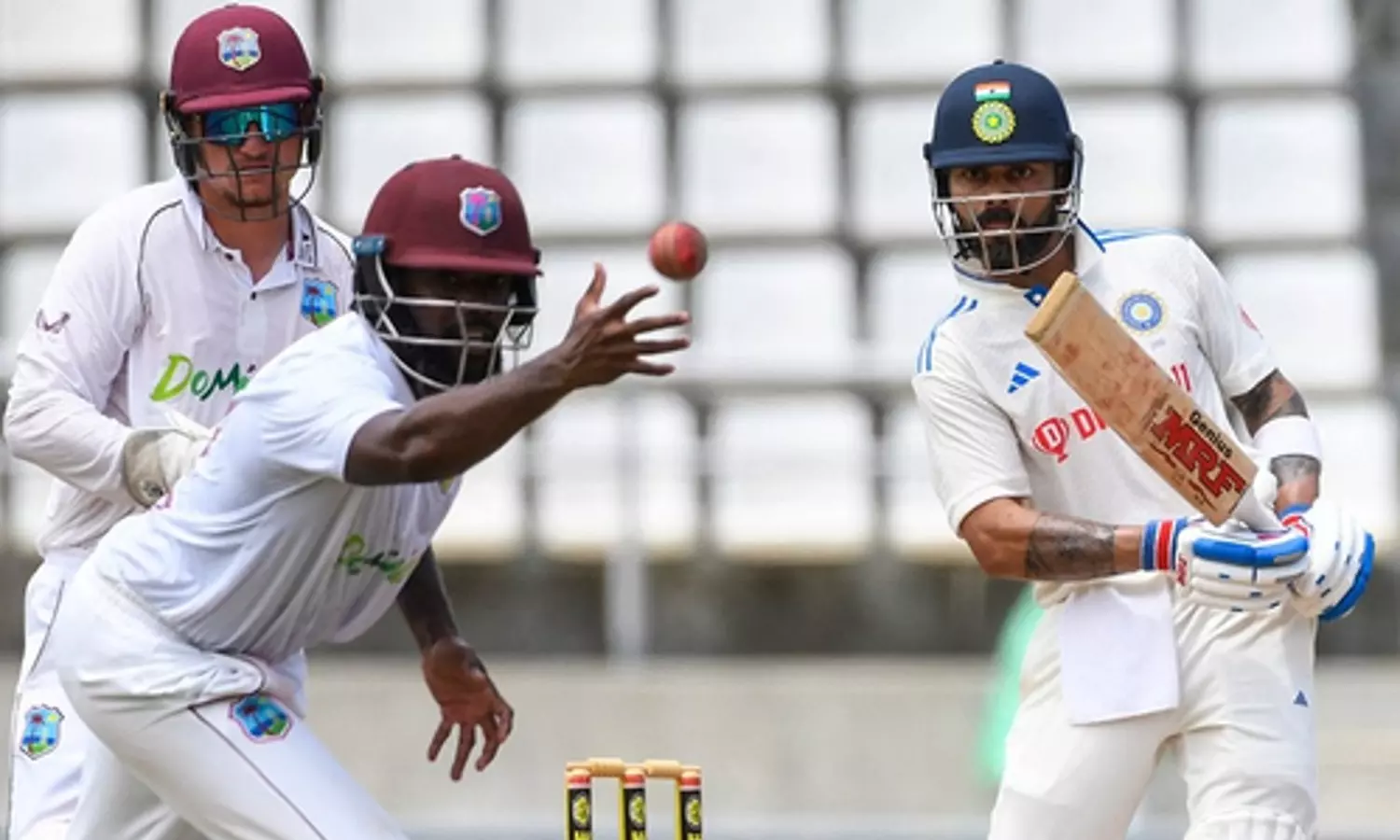 1st Test, Day 3: India declare on 421/5 with 271-run lead against WI
